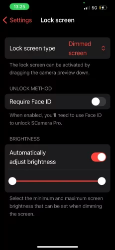 Customize the lock screen in SpyCamera Pro's settings.